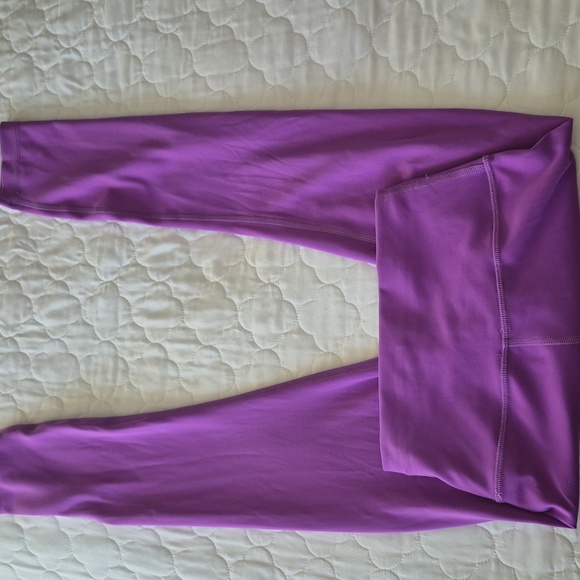 Lululemon Wunder Train High Rise Tights 25" In Moonlight Magenta Size 4 - Picture 4 of 5
